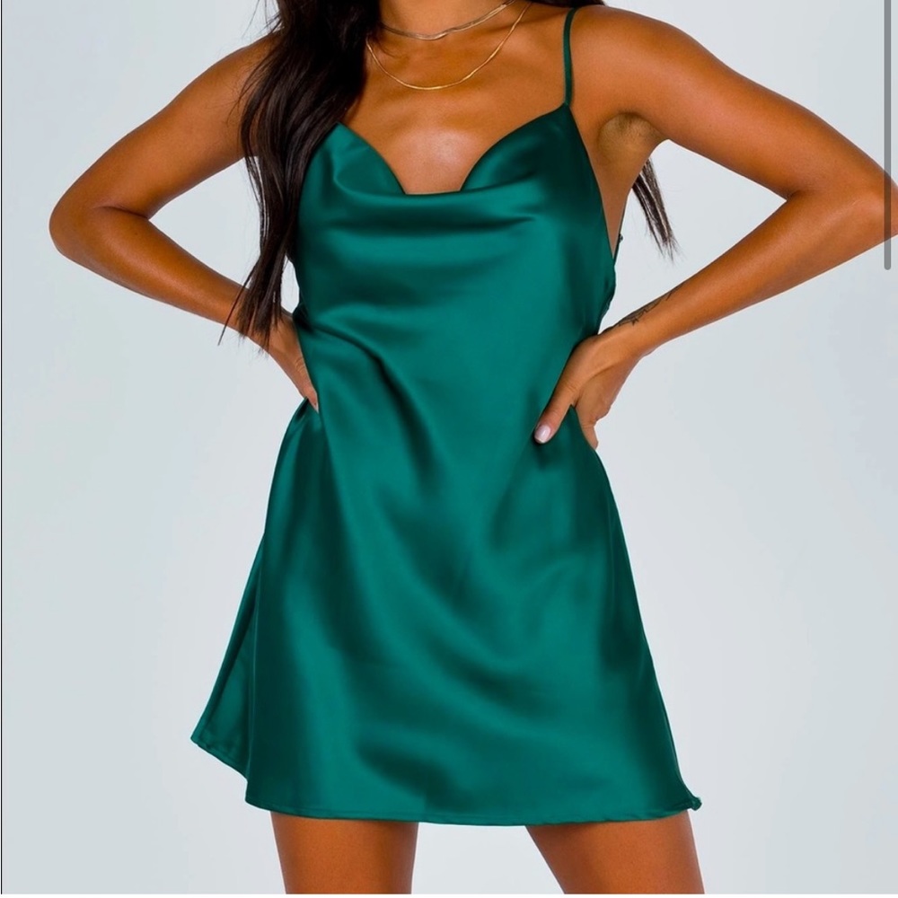 Princess Polly Green Mini Dress